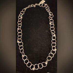 Jenni K Sterling Silver 925 Gold Beaded 18” Necklace